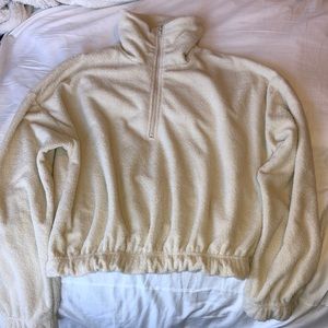 urban outfitters fuzzy jacket!